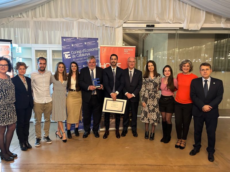 Premio al despacho del año otorgado por el Colegio de Economistas de Cataluña a MESTRE ECONOMISTES /ETL GLOBAL ADD